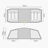 Highlander Cypress 6 Man Tent - Wylies Outdoor World